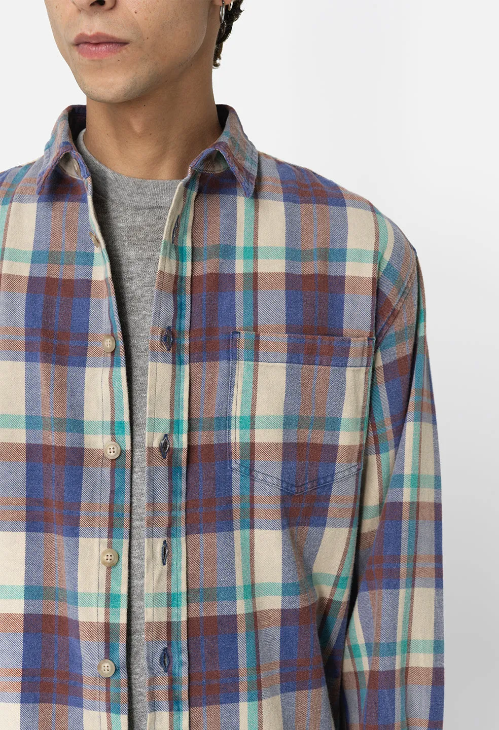 Hemi Oversized Shirt / Orchard Check