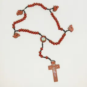 Holy Spirit Wood Rosary of Fatima