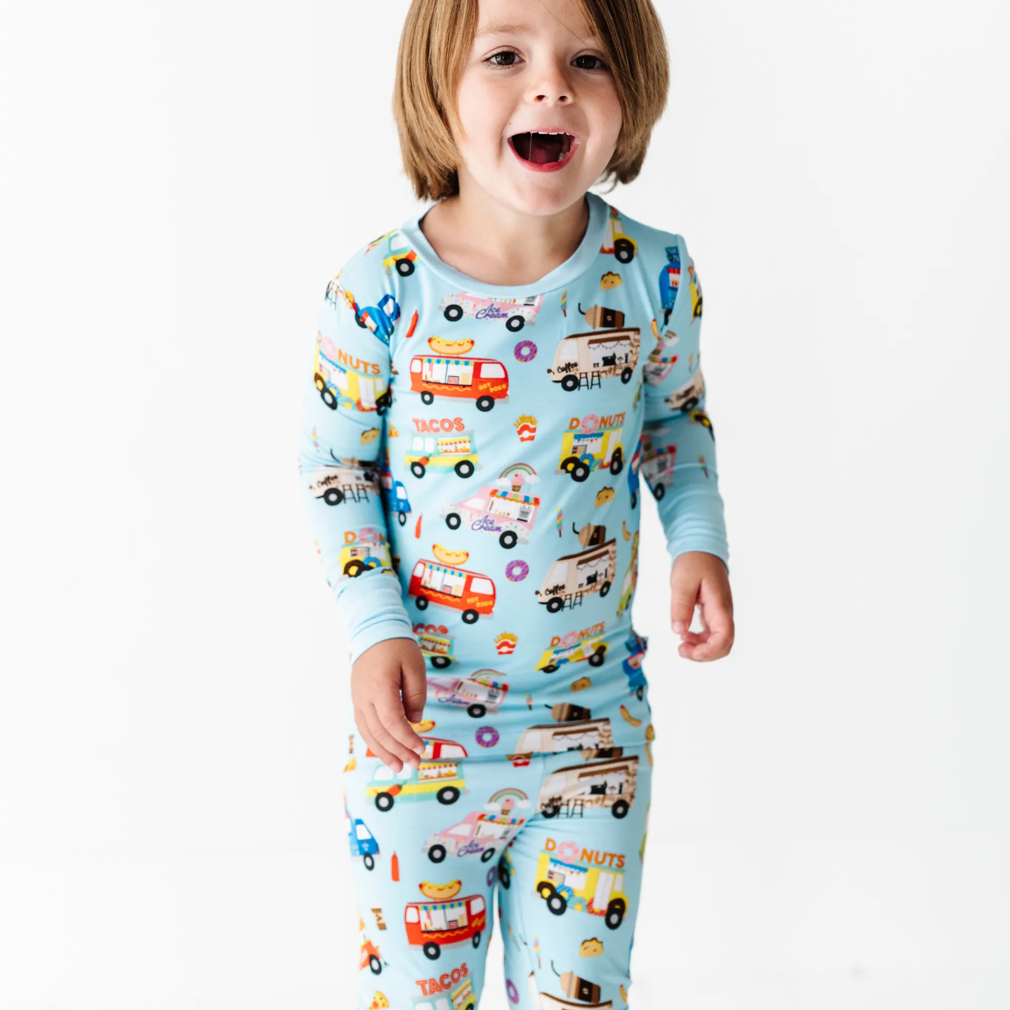 I Like Food Trucks and I Cannot Lie Toddler Pajamas (Long Sleeve)