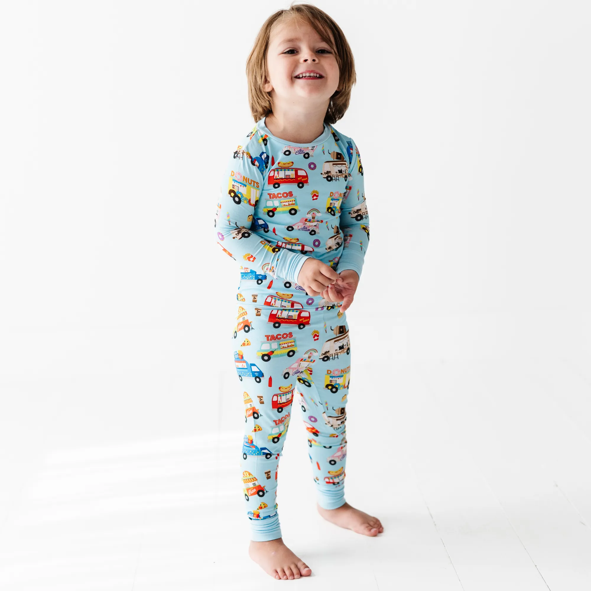 I Like Food Trucks and I Cannot Lie Toddler Pajamas (Long Sleeve)