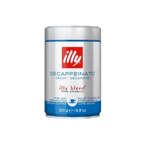 illy Ground Espresso Classico Decaffeinated Coffee - Medium Roast 6 X 250g Tin