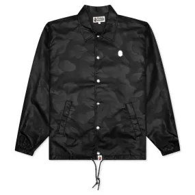 Ink Camo Coach Jacket - Black