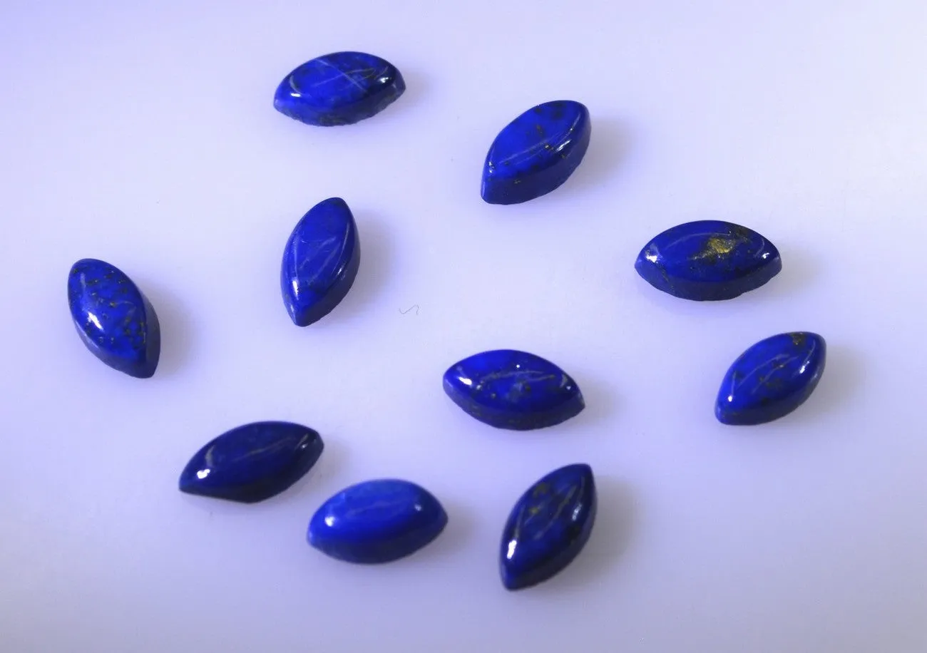 inviting Lapis Lazuli cabochon marquise 3X5 mm Loose Gemstones STLLACBMQ3X5