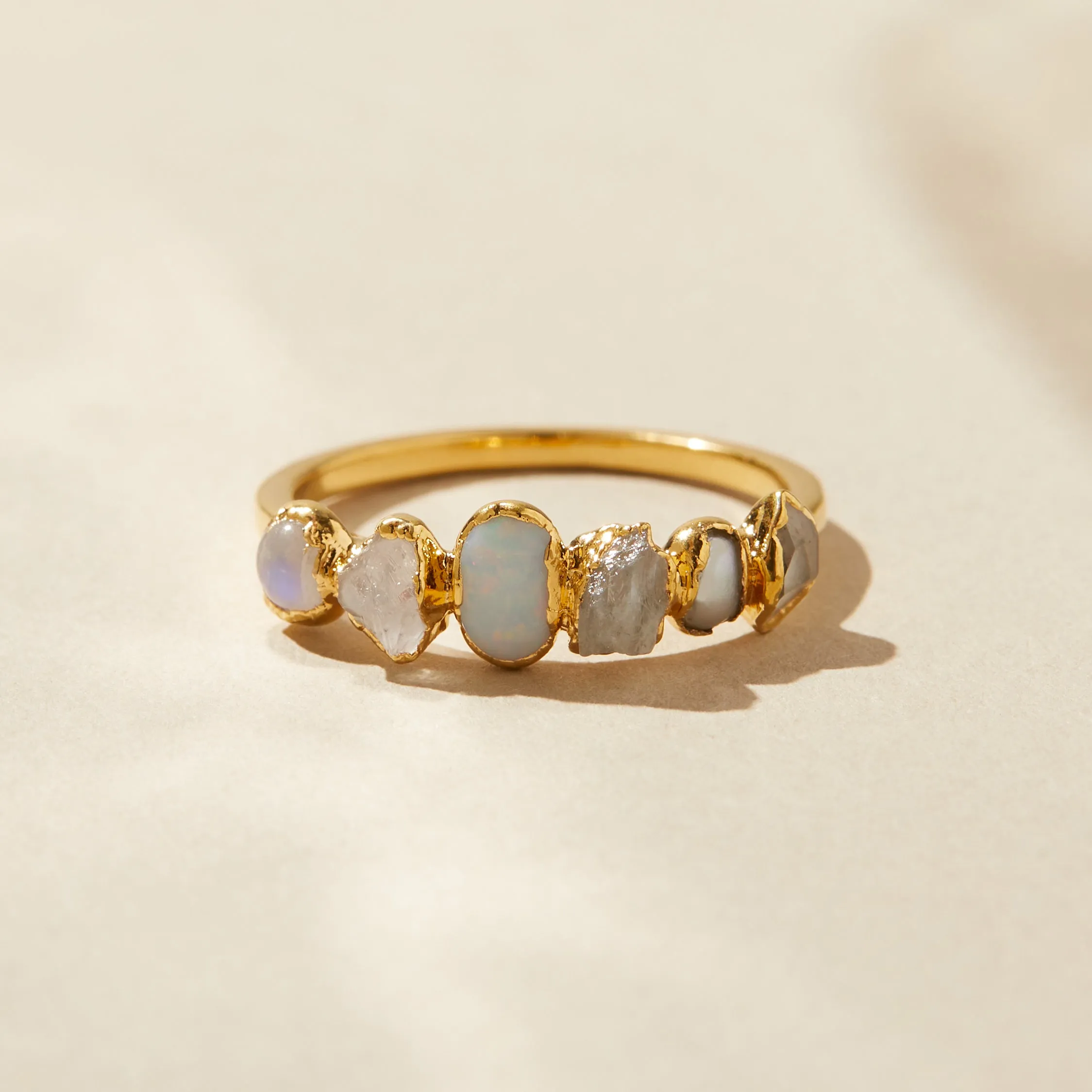 Iridescent Ombré Birthstone Ring