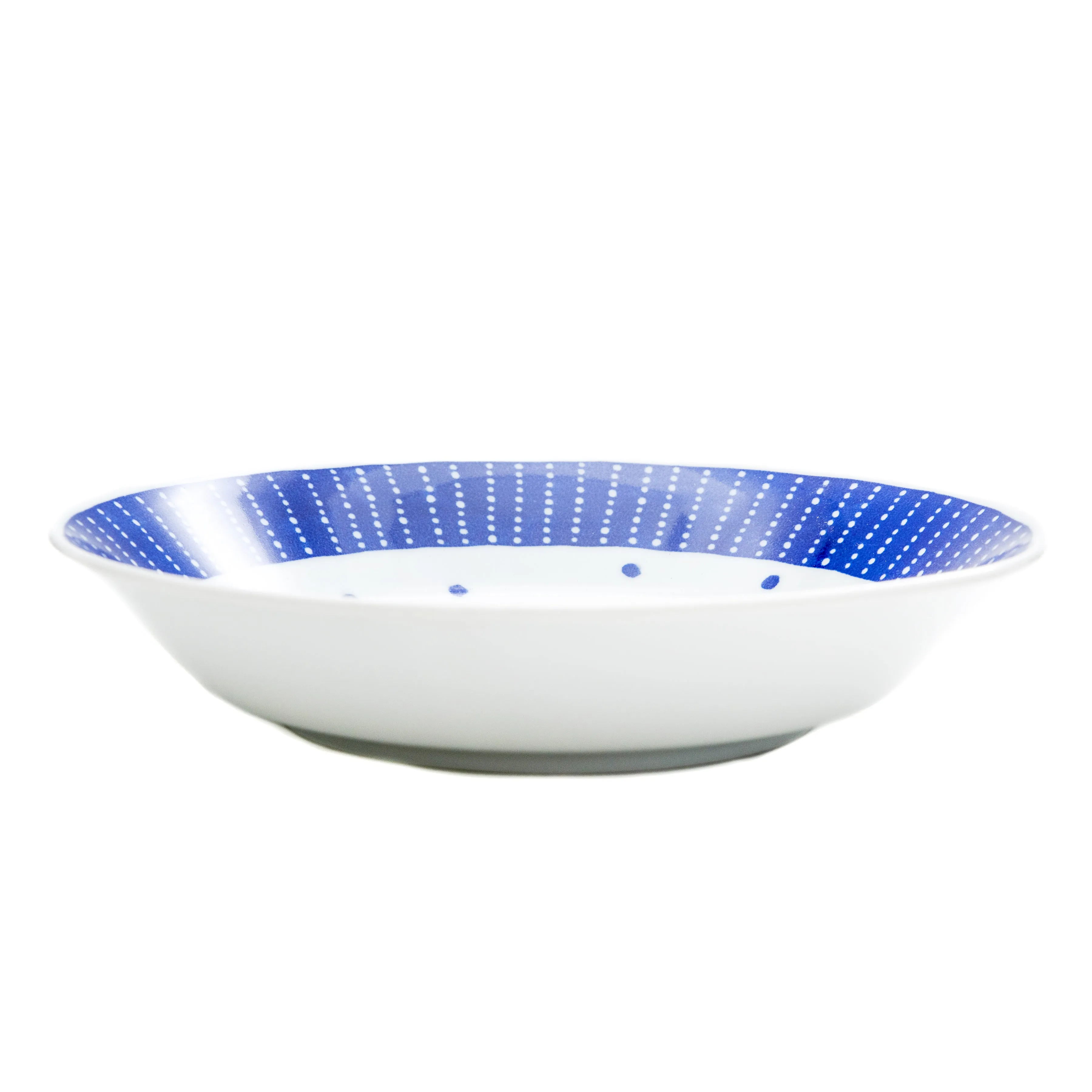 Japanese Porcelain Blue Sky Deep Plate