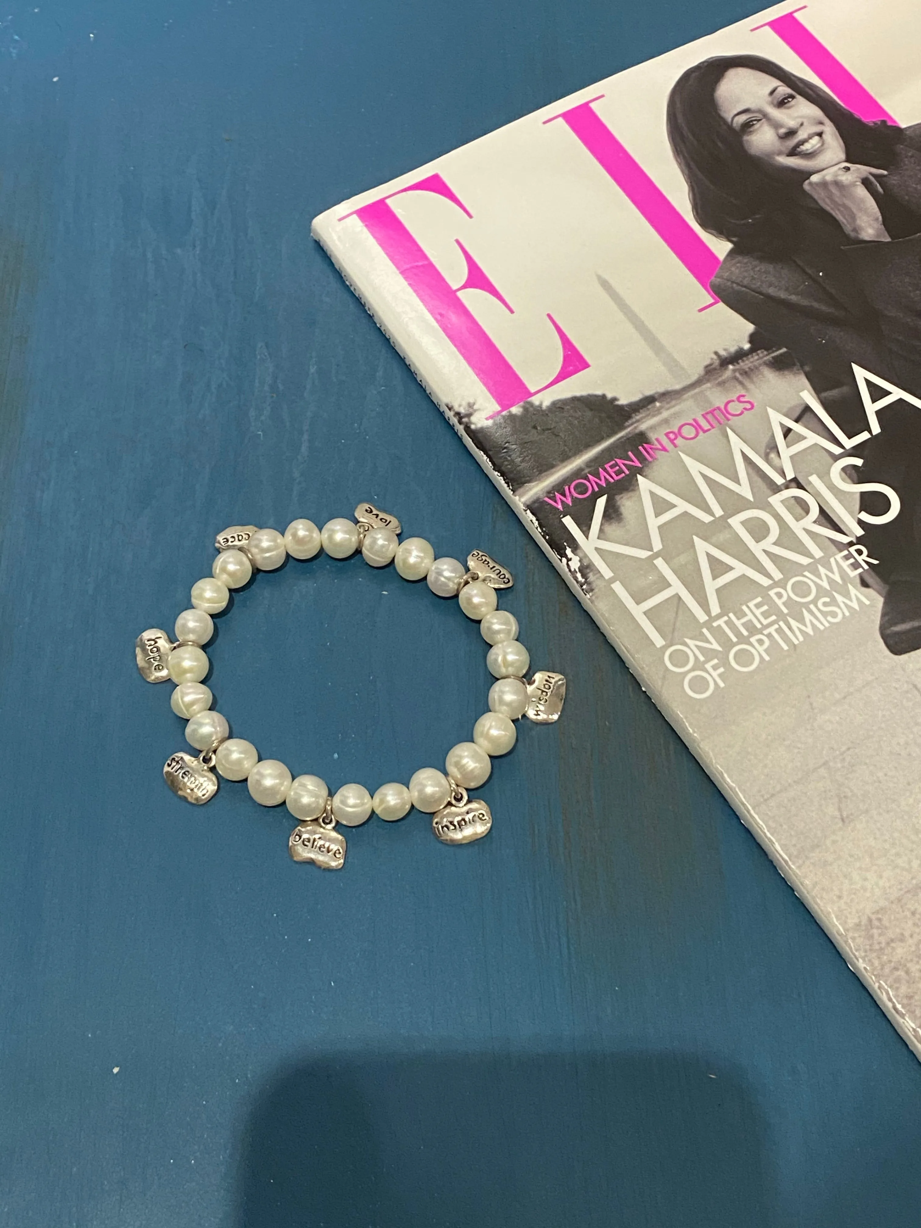 Kamala: All the feels real pearl bracelet