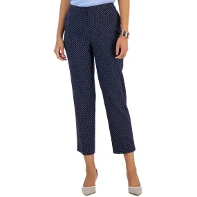 Kasper Womens High Rise Printed Straight Leg Pants