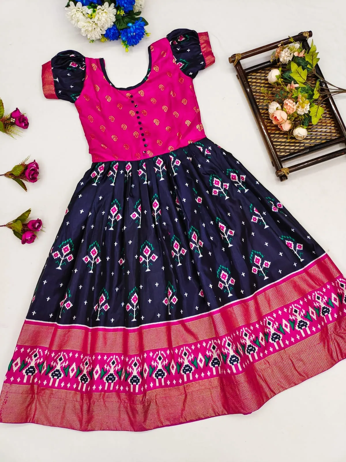 Kids Girl Traditional Designer Gown Dress