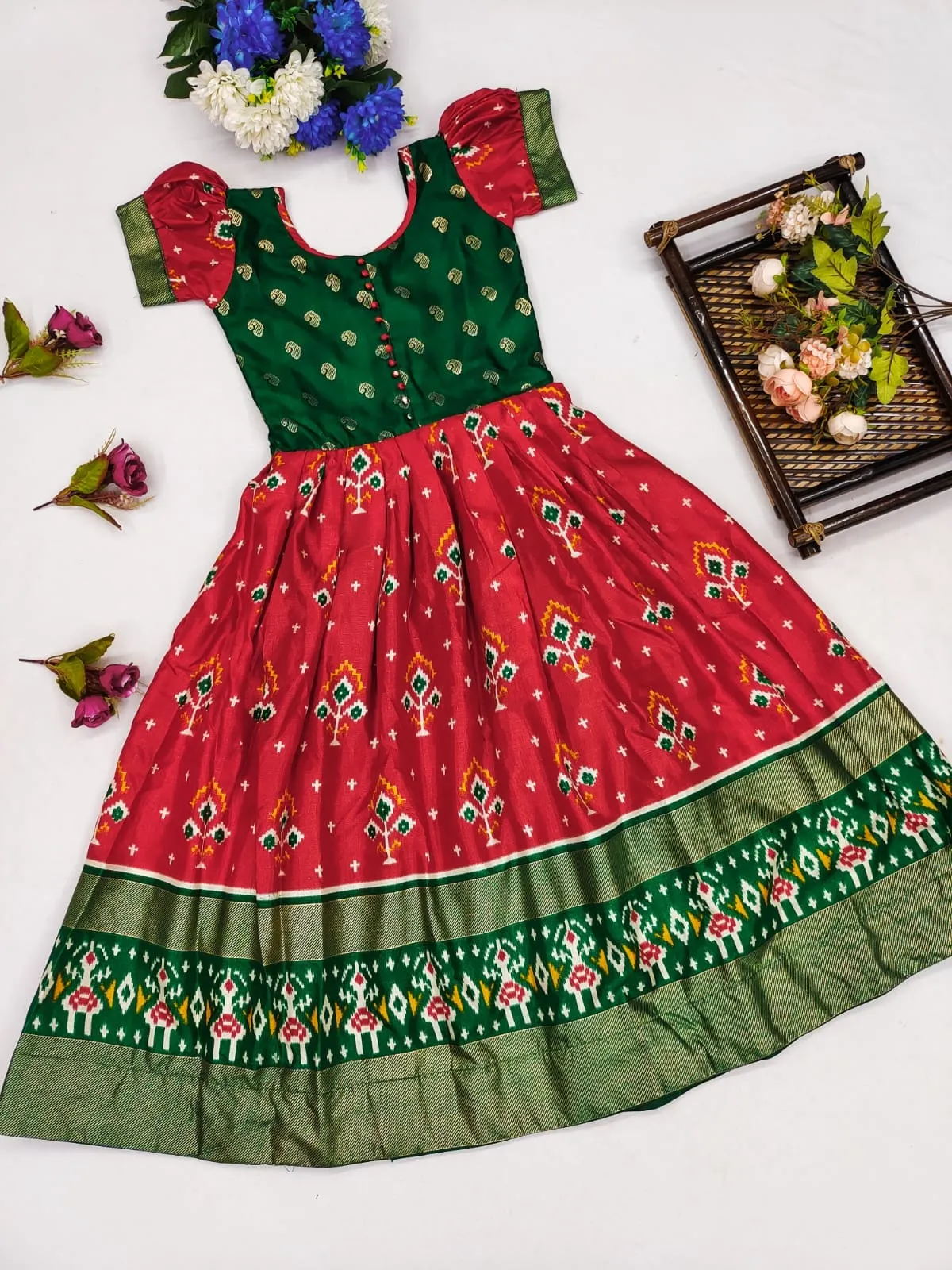 Kids Girl Traditional Designer Gown Dress