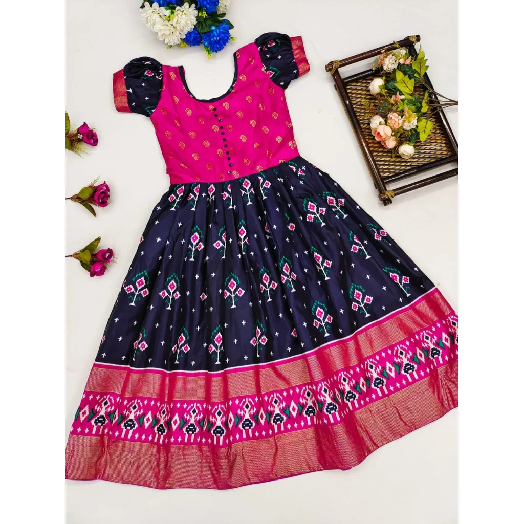 Kids Girl Traditional Designer Gown Dress