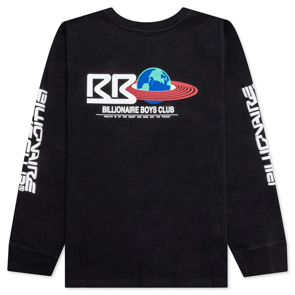 Kids Hrt N Mnd L/S Tee - Black