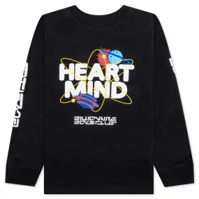 Kids Hrt N Mnd L/S Tee - Black