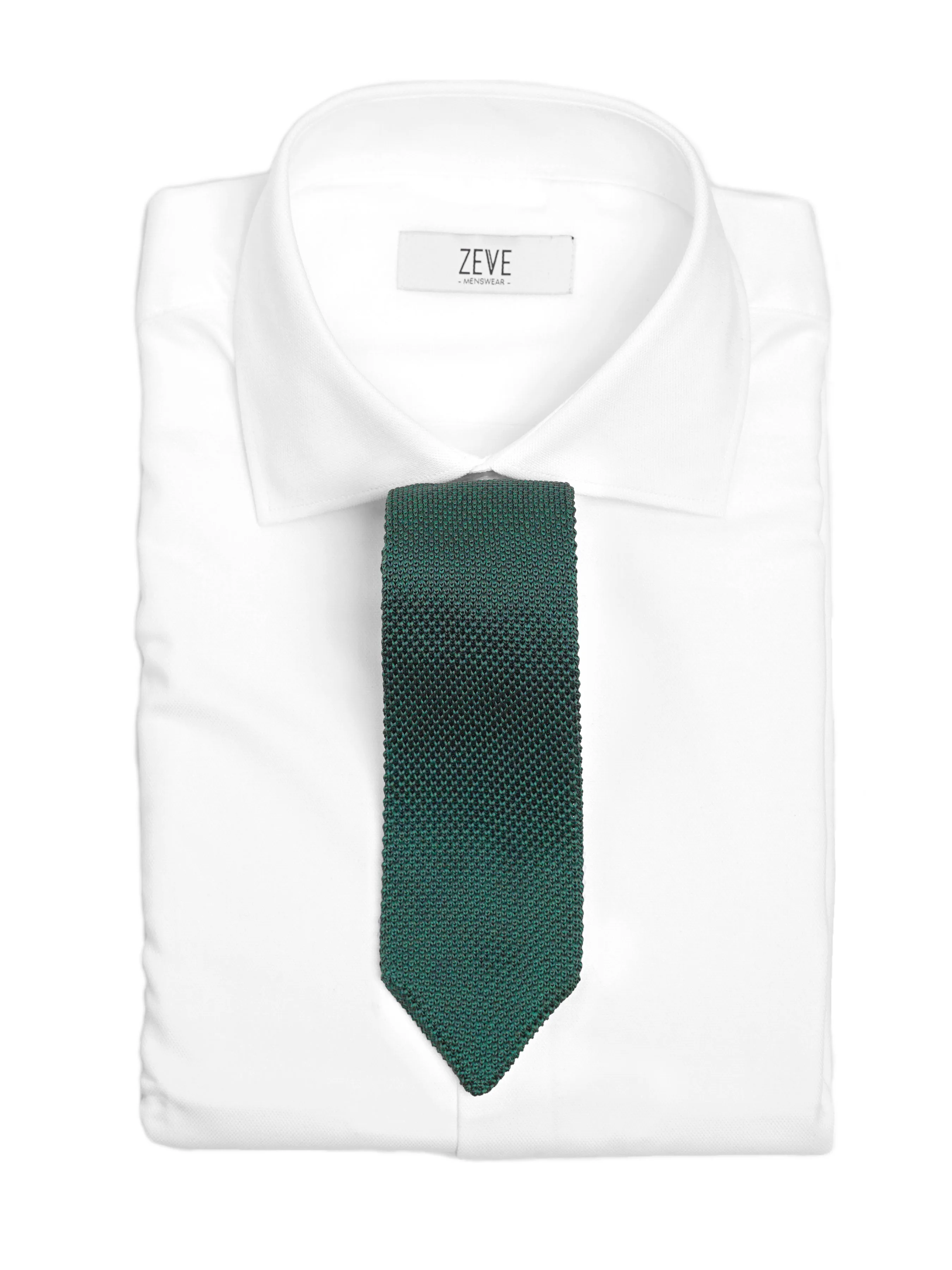 Knit Tie - Emerald Green