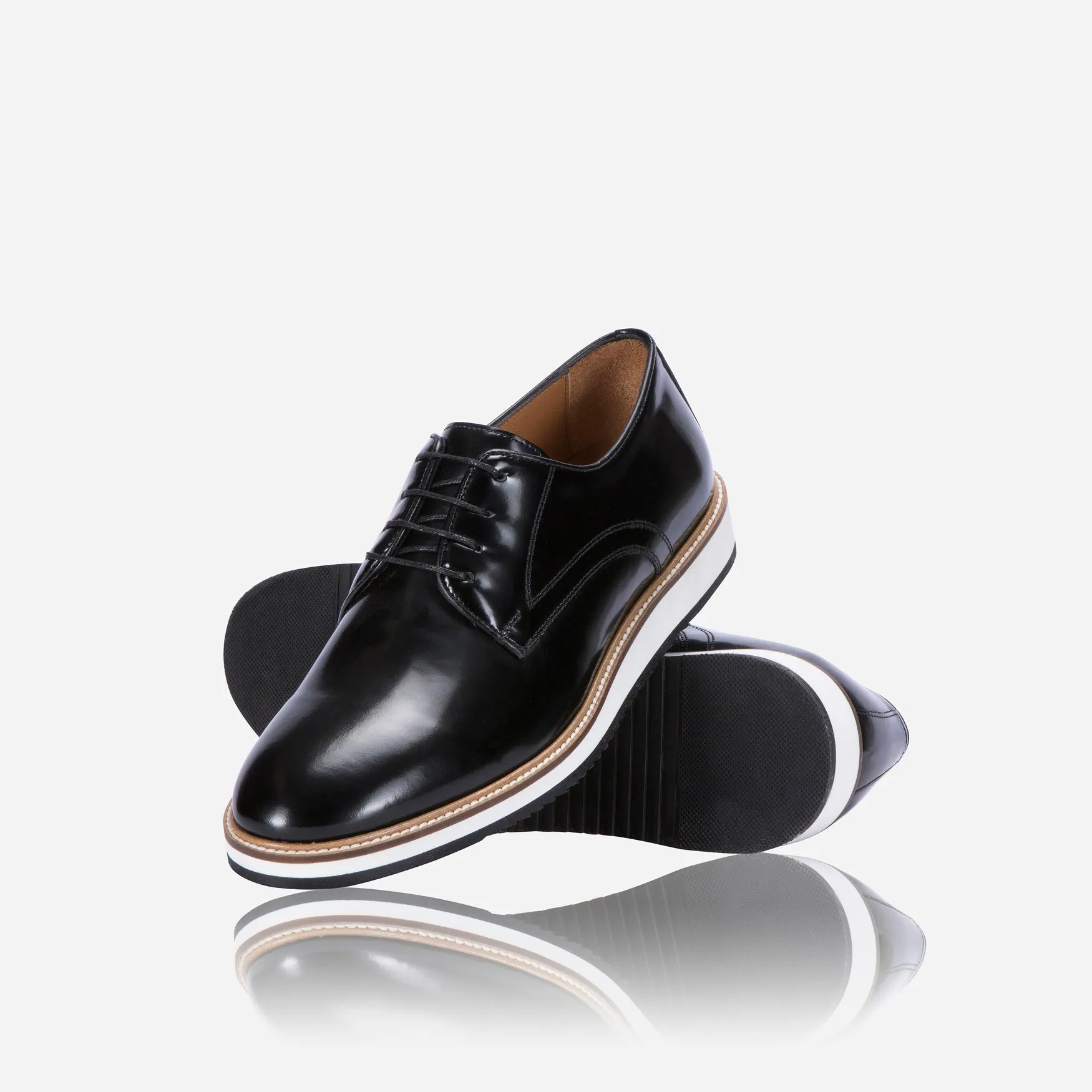 Lace up Comfort Shoe, Black