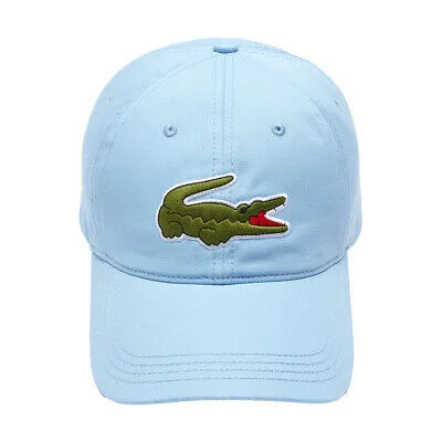 Lacoste Authentic Big Croc Mens Light Blue Strapback Hat