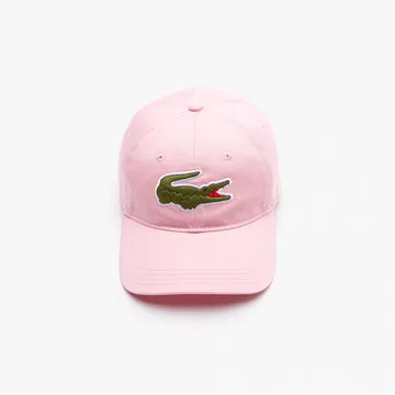 Lacoste Authentic Big Croc Mens Pink Strapback Hat