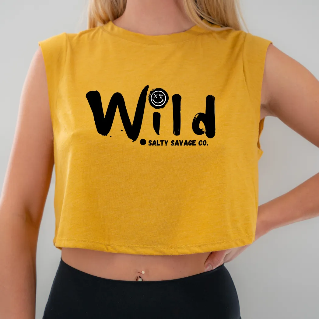 Ladies ”Wild” Cropped Muscle Tank