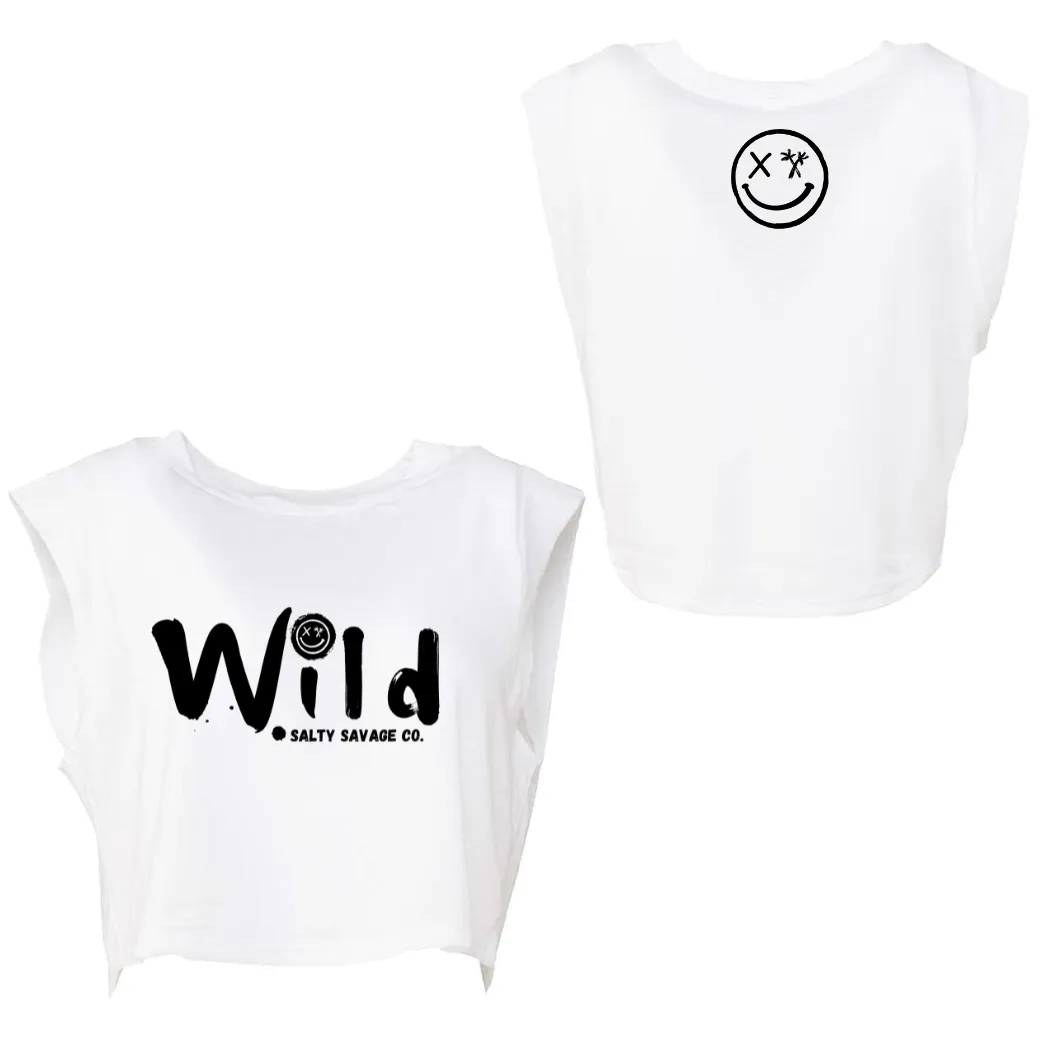 Ladies ”Wild” Cropped Muscle Tank