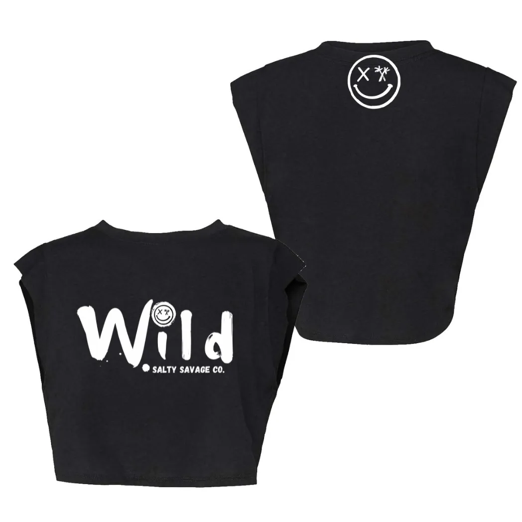 Ladies ”Wild” Cropped Muscle Tank