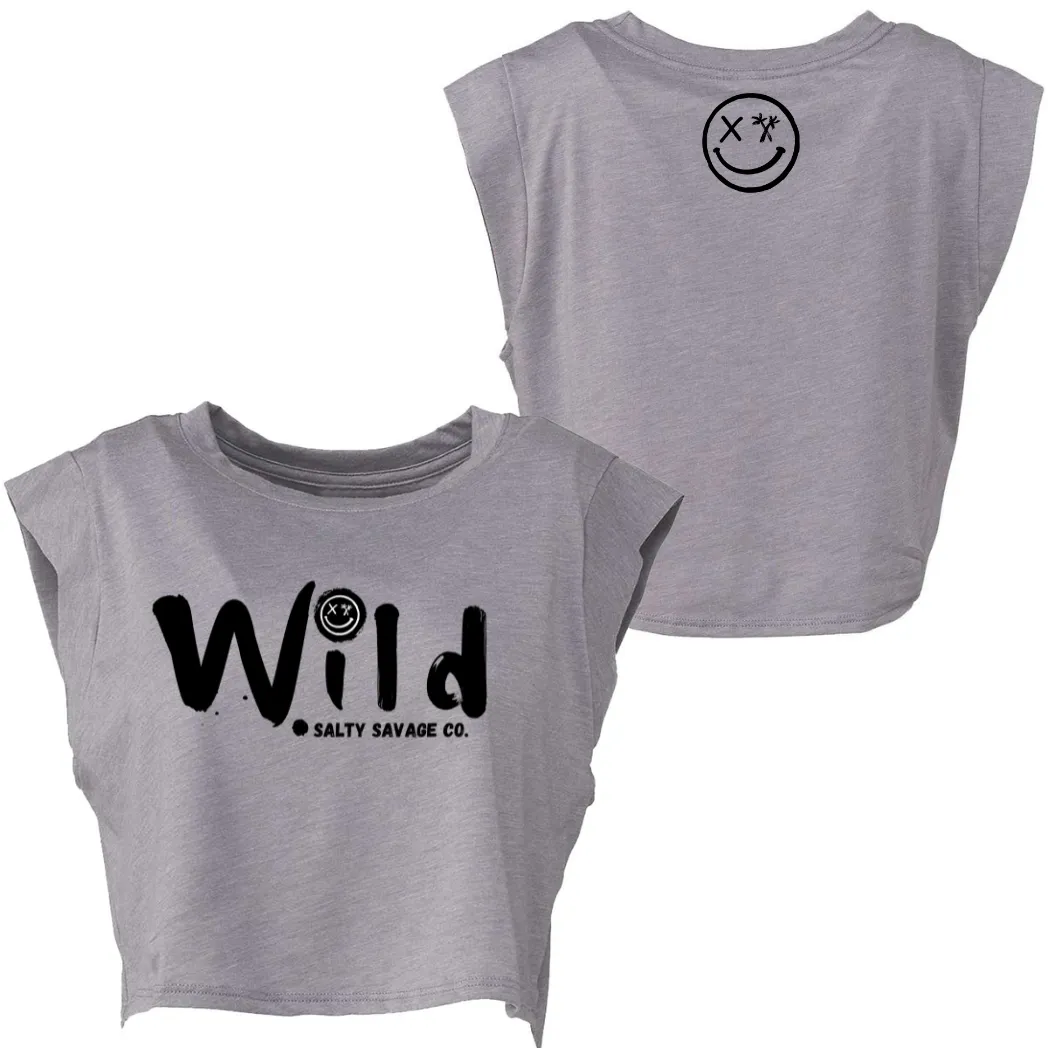 Ladies ”Wild” Cropped Muscle Tank