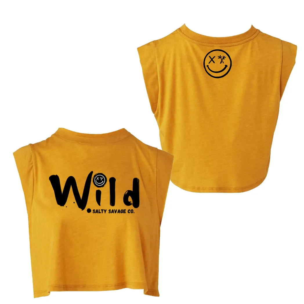 Ladies ”Wild” Cropped Muscle Tank