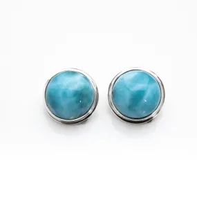 Larimar Clip On Earrings Maggie