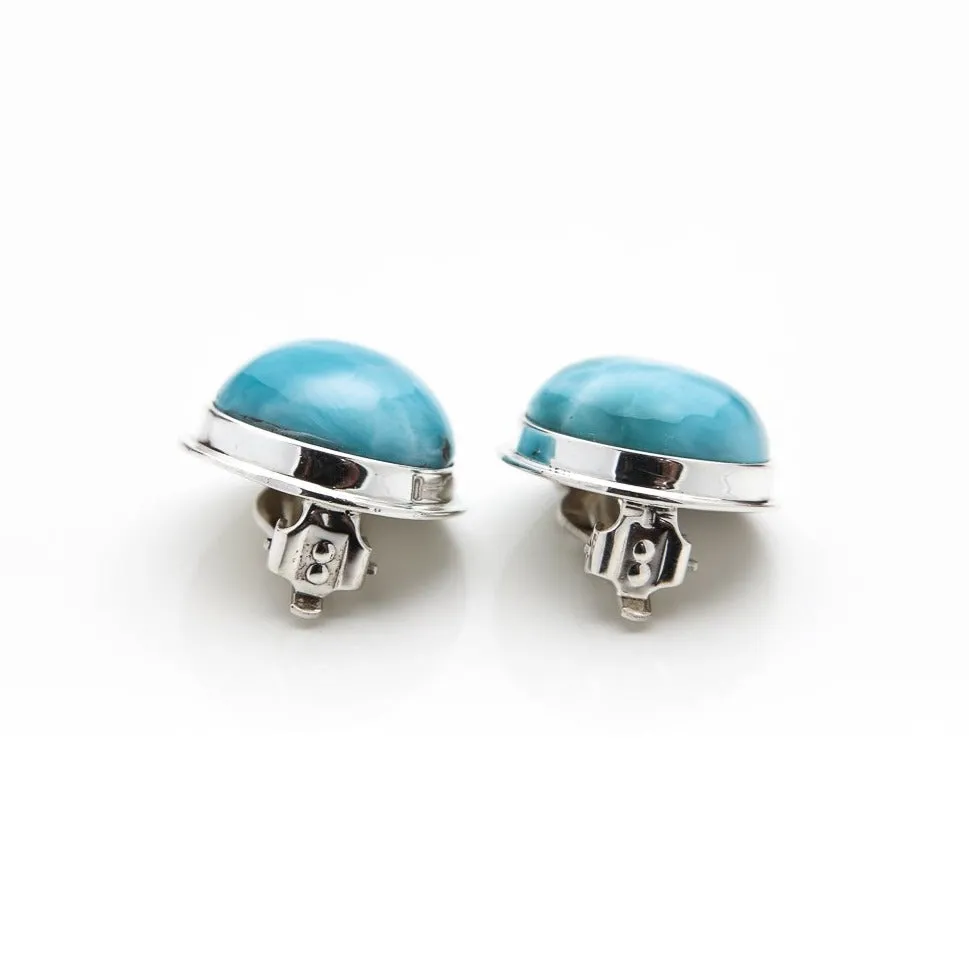 Larimar Clip On Earrings Maggie