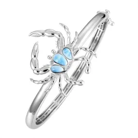 Larimar Dungeness Crab Bangle