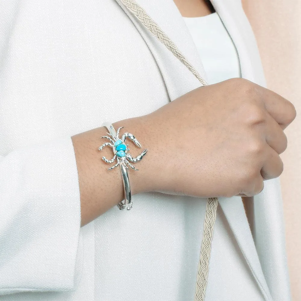 Larimar Dungeness Crab Bangle