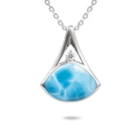 Larimar Pohaku Ku’i ‘Ai Pendant