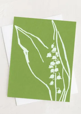 Lily Of The Valley Blank Card