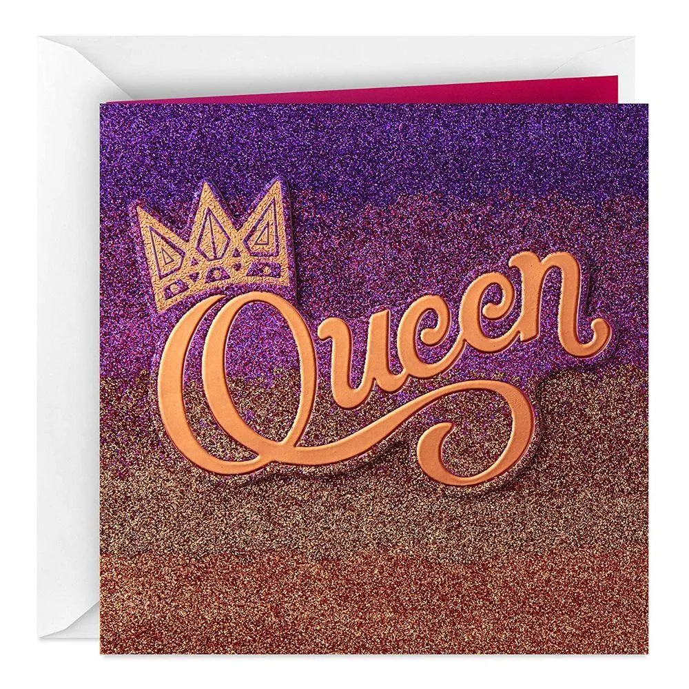 Mahogany Valentines Day Card for Wife (Queen)