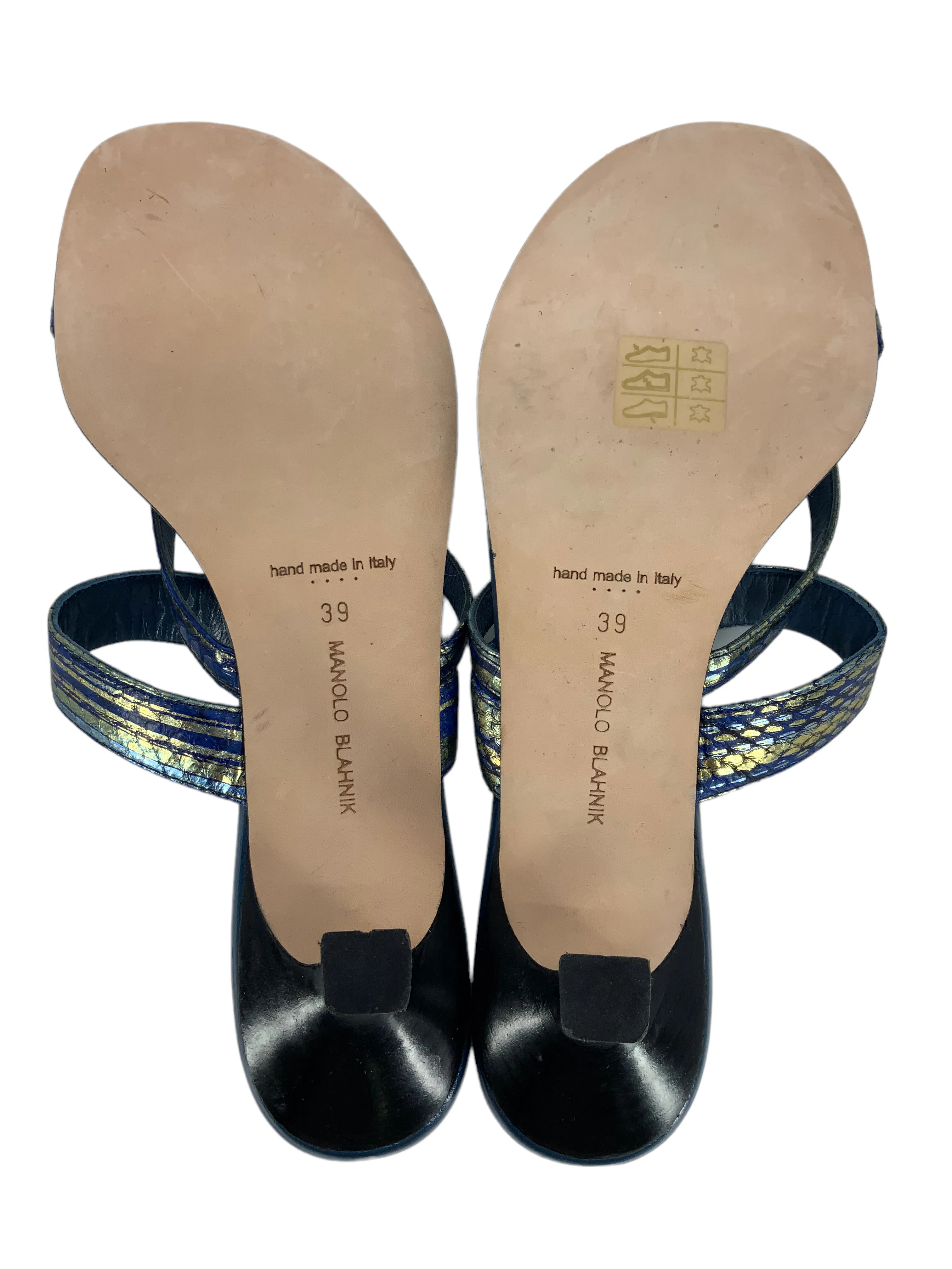 Manolo Blahnik Susa Python Thong Sandals Size 9