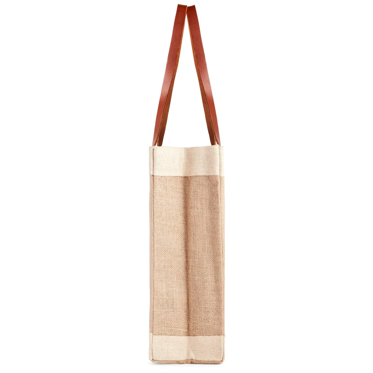 Market Tote in Natural Bouquet with Porcelain Vase by Amy Logsdon