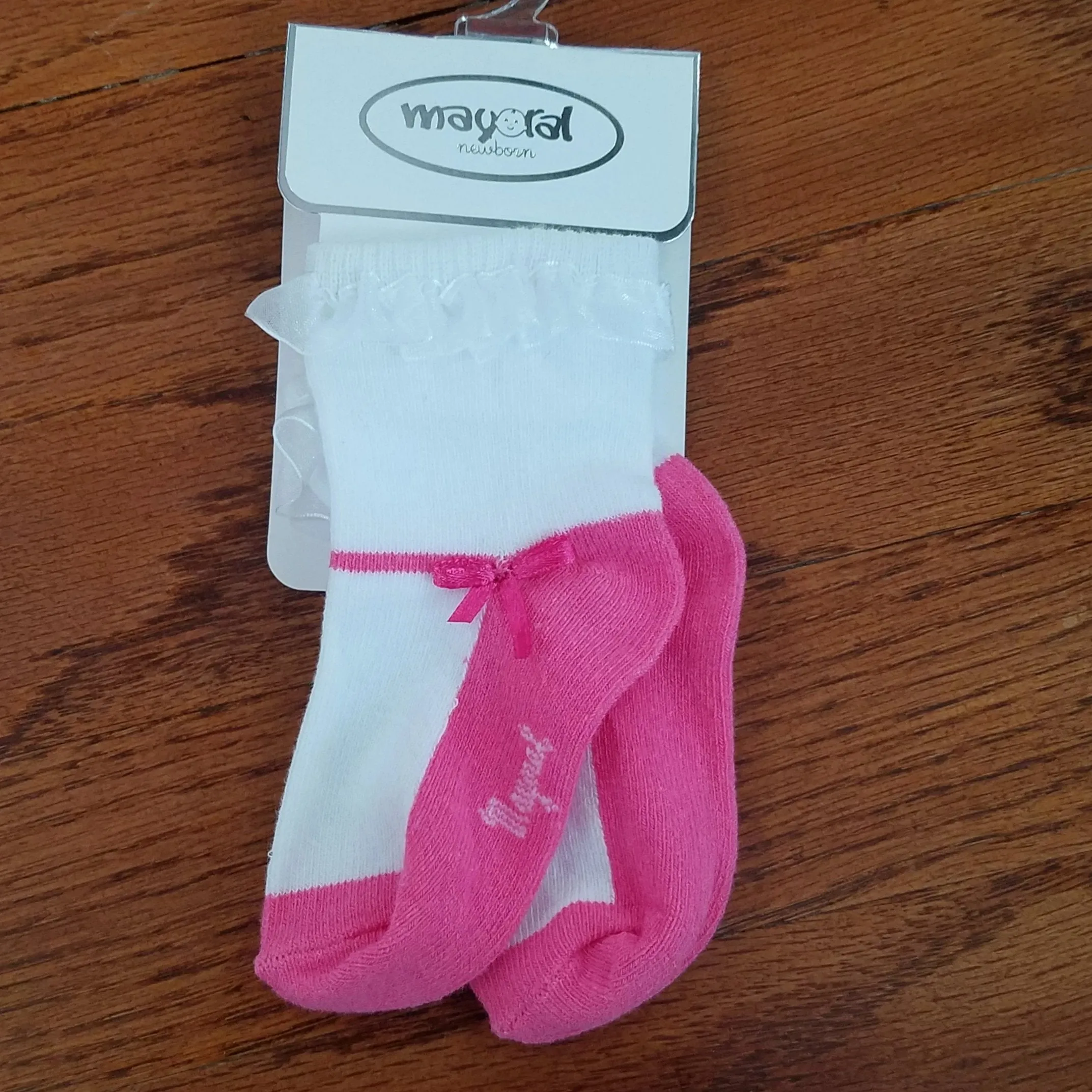 Mayoral Dressy pink baby Girls sock