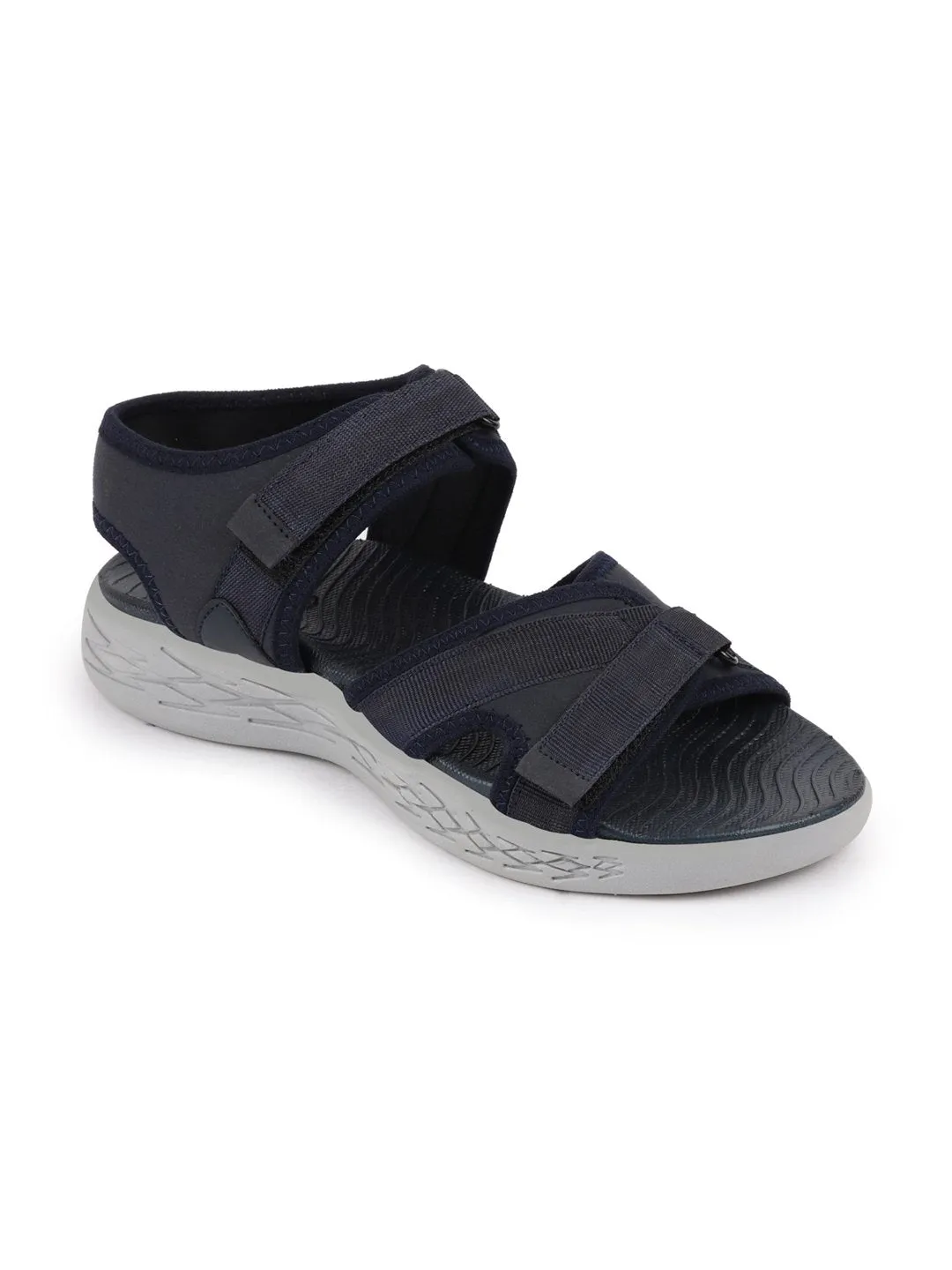 Men Navy Blue Outdoor Sports Phylon Sole Flexi Sandals & Floaters