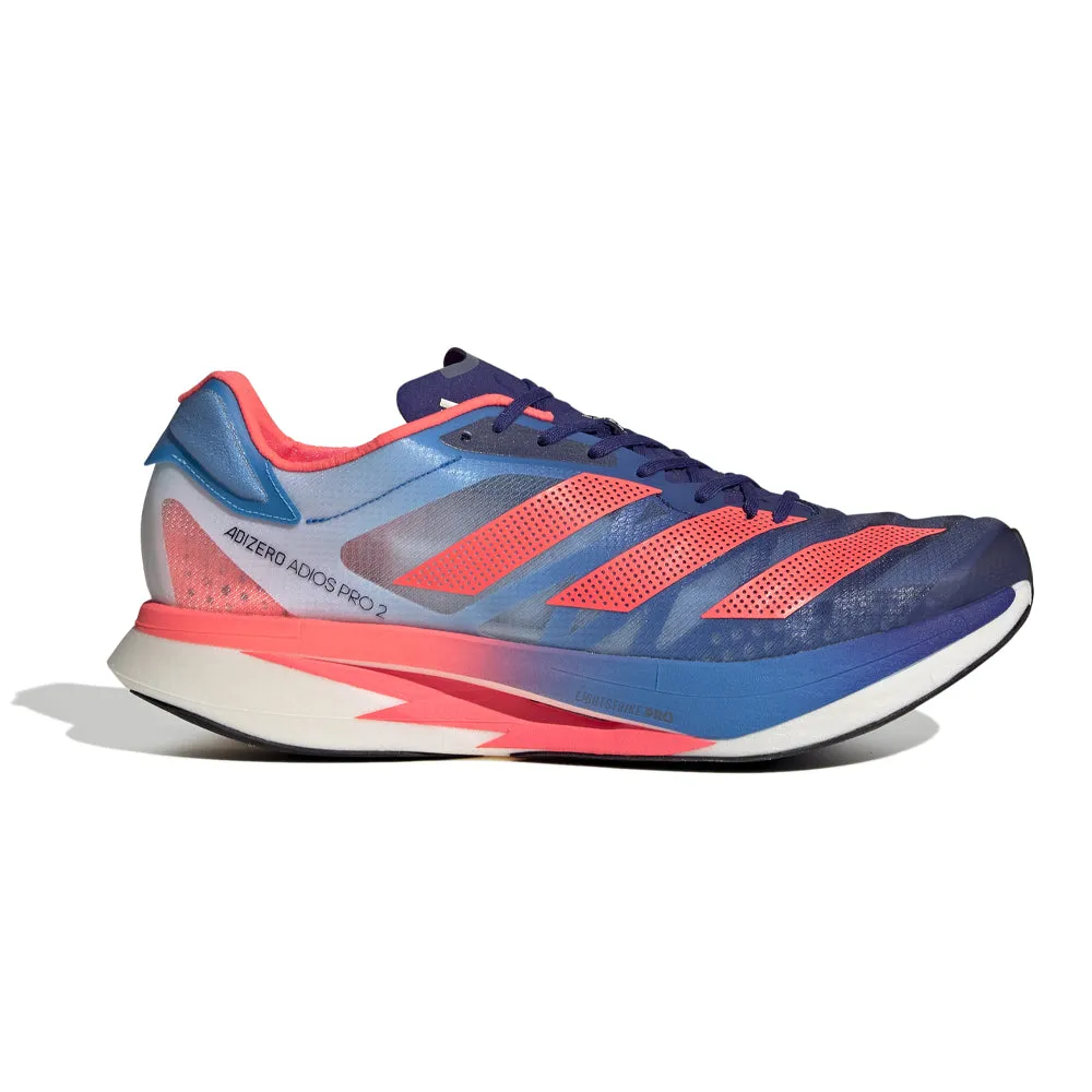 Men's Adidas Adizero Adios Pro 2, Legacy Indigo/Turbo/Sky Rush, 11 D Medium