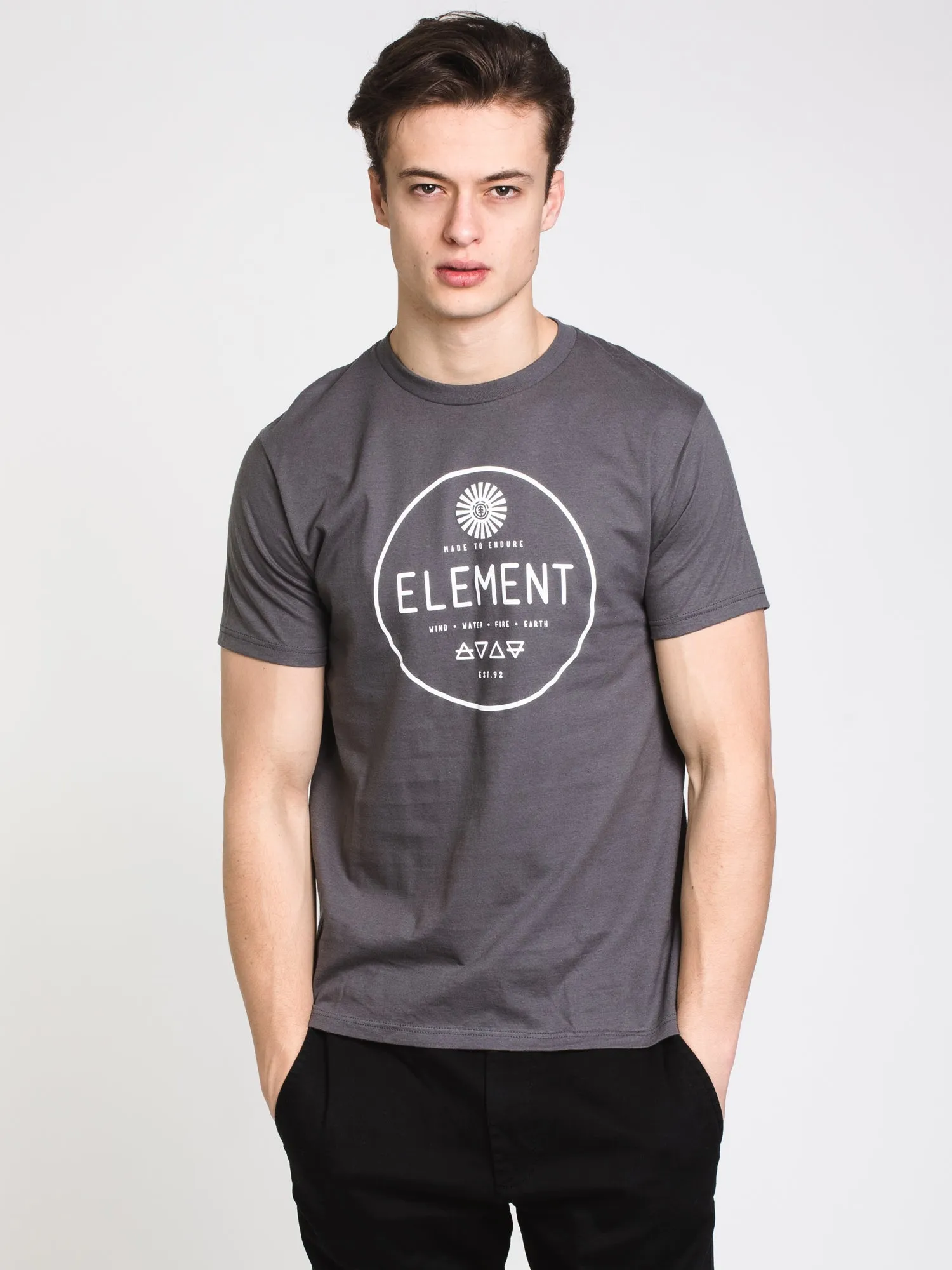 MENS ALCHEMIST SHORT SLEEVE T-SHIRT- CHARCOAL - CLEARANCE