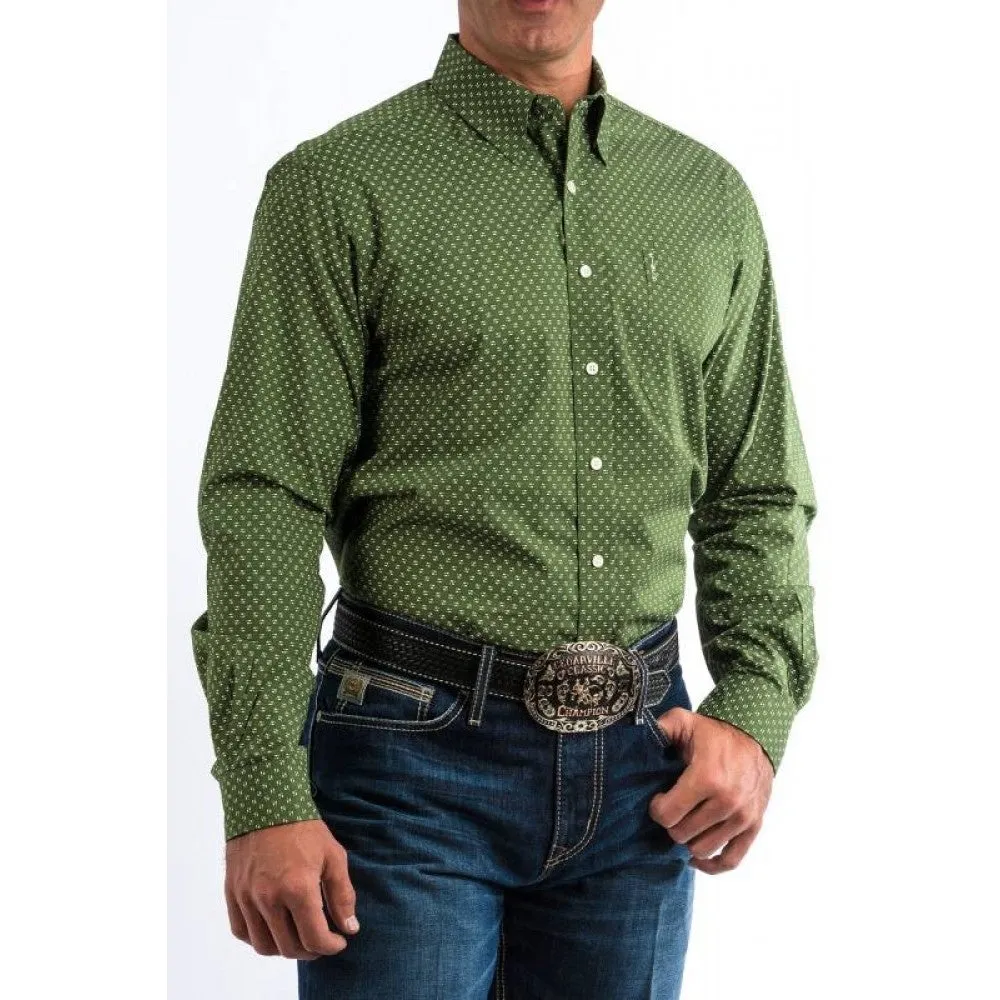 Men's Cinch Olive Modern Fit Shirt