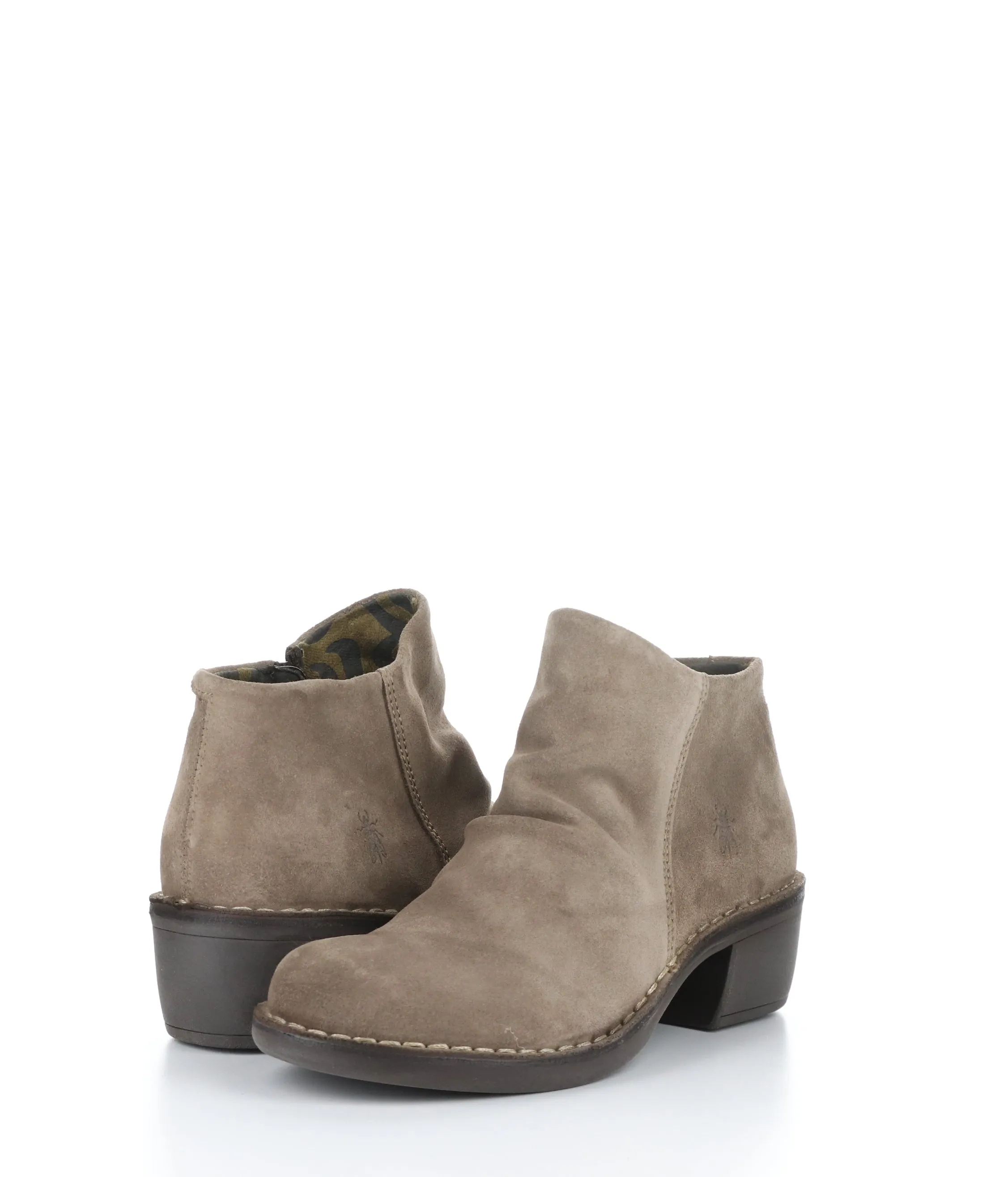 MERK093FLY 004 TAUPE Round Toe Boots