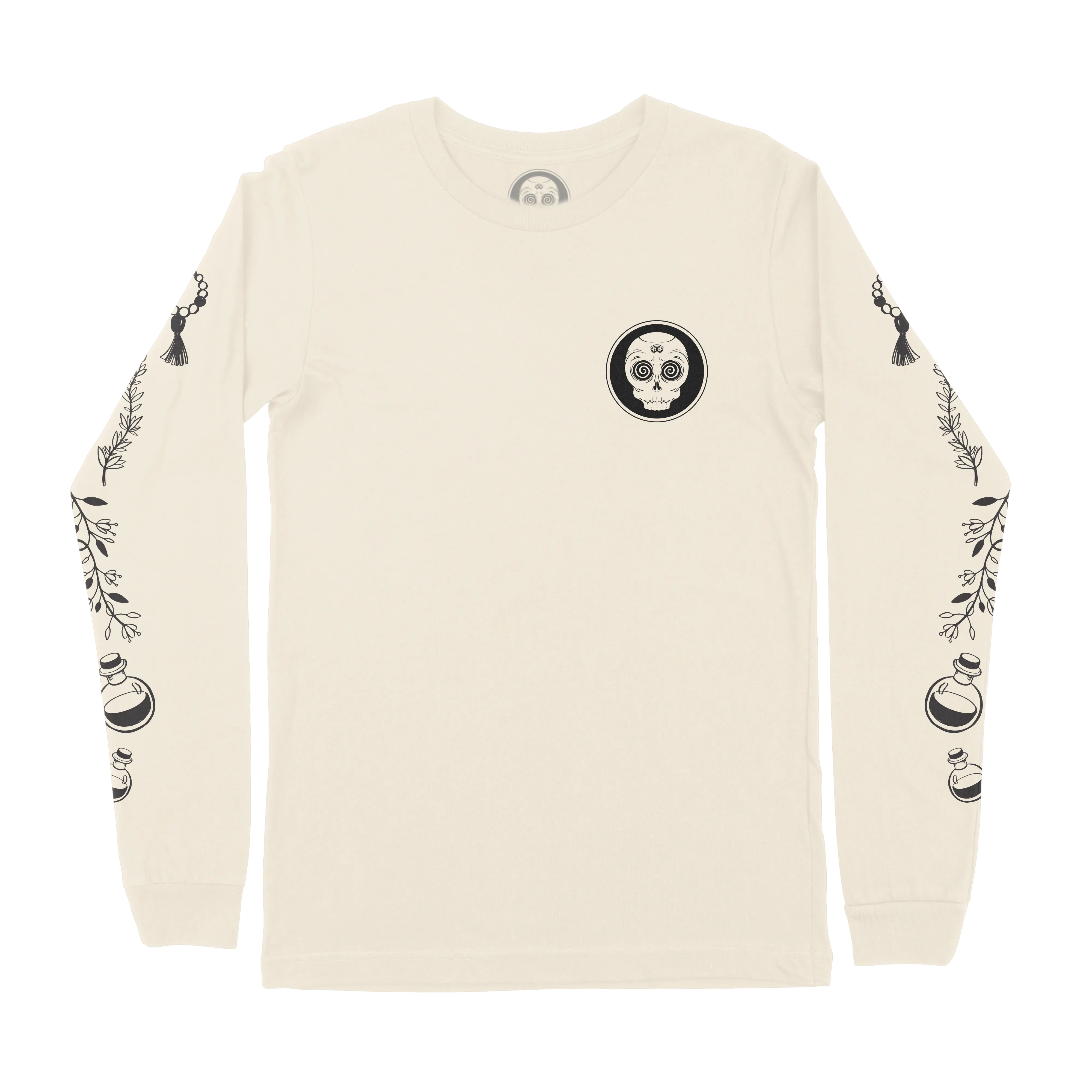 Midnight Skateboarding - Witchcraft Long Sleeve Tee - Bone