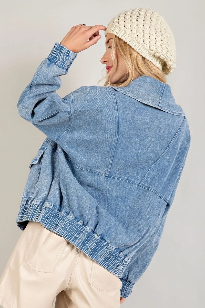 Mineral Washed Denim Jacket