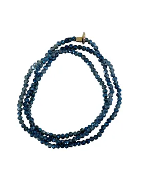 Mini Stretch Wrap Bracelet (Denim)