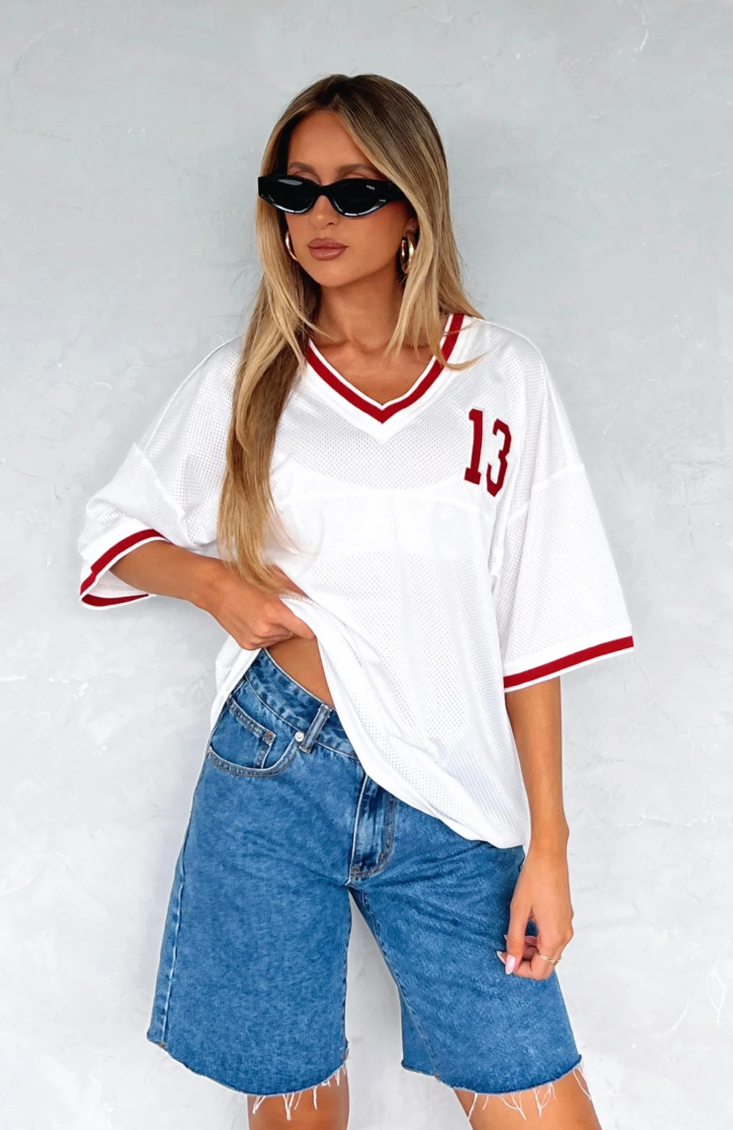 Moves To Make Oversized Sports Tee Cream