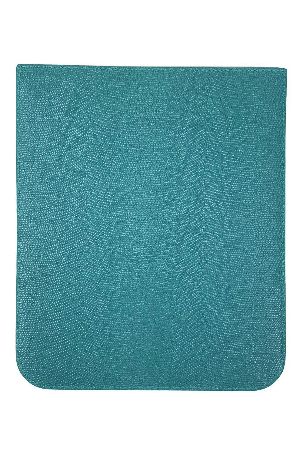 MULBERRY Emerald Green Simple iPad Sleeve Lizard Print (10 x 8.5)