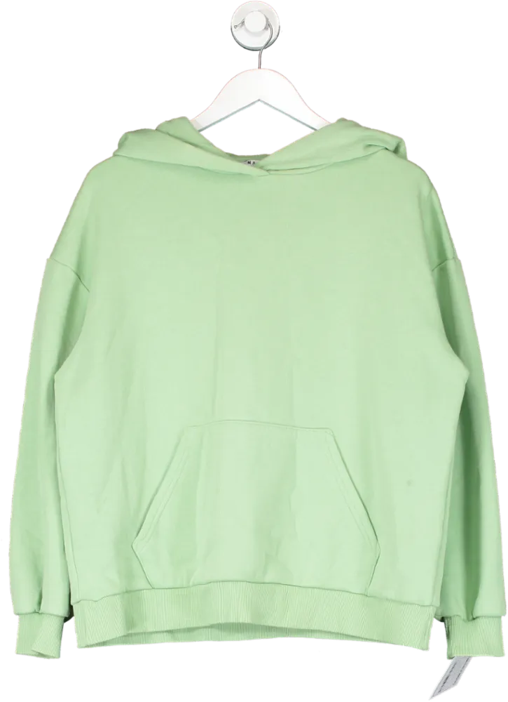 NA-KD Green Oversized Pocket Hoodie UK XS