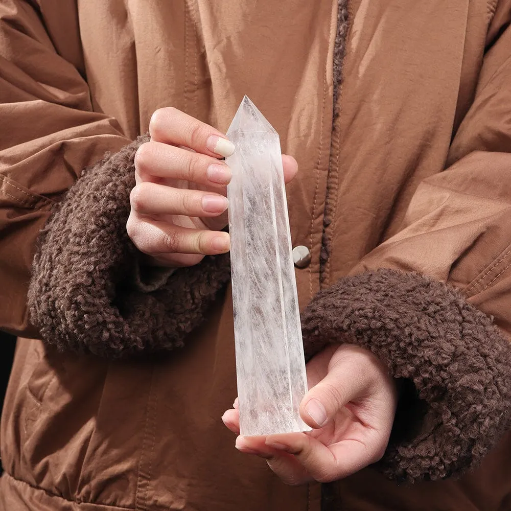 Natural Clear Quartz Tower