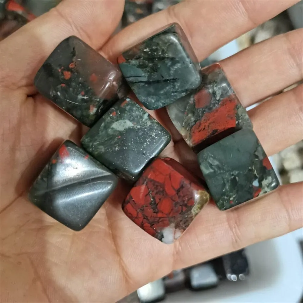 Natural Cube Quartz African Bloodstone Crystal