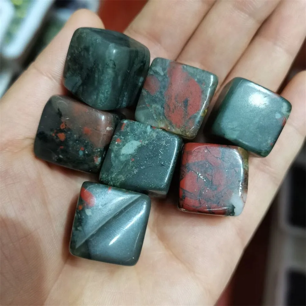 Natural Cube Quartz African Bloodstone Crystal