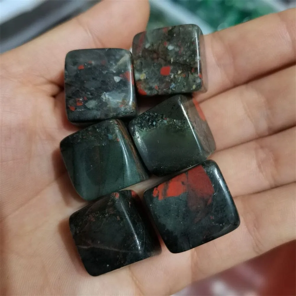 Natural Cube Quartz African Bloodstone Crystal